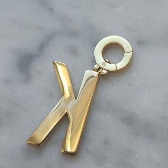 Gorjana Parker Charm Alphabet Initial K 18K Gold Plated - Picture 4 of 8